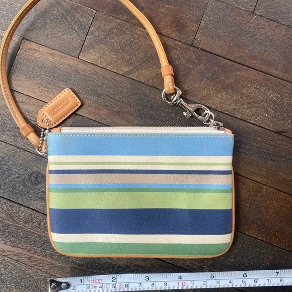 Coach Multicolor Striped Wristlet - Picture 4 of 4